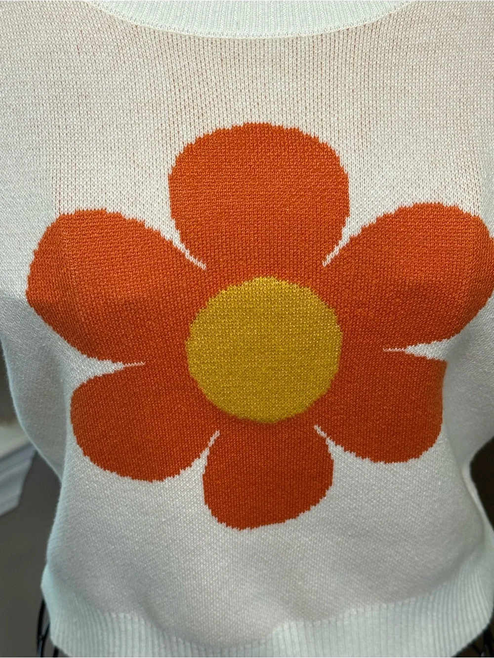 Flower power sweater top - Picture 3 of 8